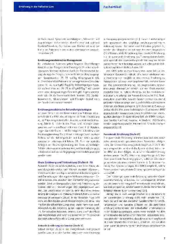 Vorschauseite 3: Ernährung in der Palliative Care: Praxisrelevante Aspekte