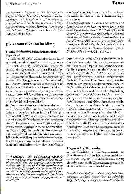 Vorschauseite 2: Hat bestens geklappt heute, oder? Miteinander reden und miteinander auskommen im Altenheim