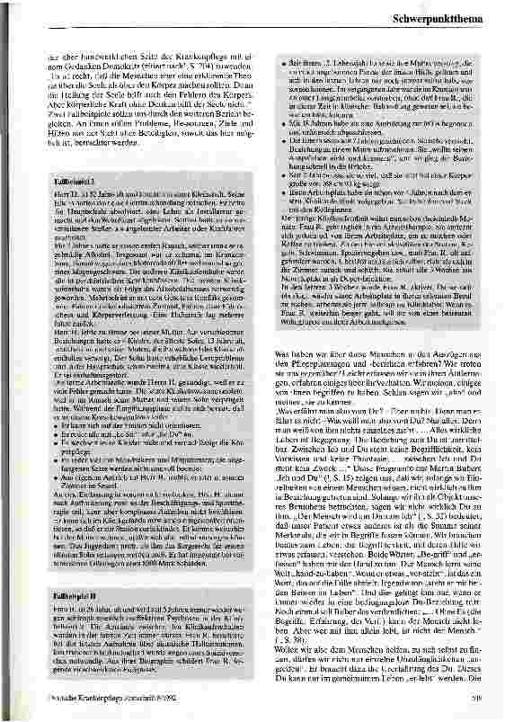 Vorschauseite 2: Mit langzeitkranken Menschen leben lernen Eine Aufgabe für die Krankenpflegeausbildung?