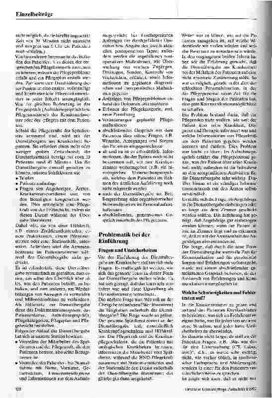 Vorschauseite 2: Dienstübergabe am Krankenbett Erfahrungsbericht