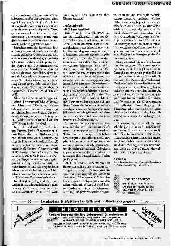 Vorschauseite 3: Unter Schmerzen sollst du gebären!? Schmerz unter der Geburt