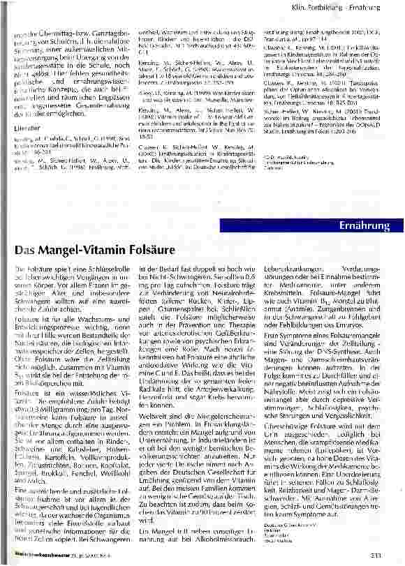 Vorschauseite 2: Kinderernährung in Familien und Betreuungseinrichtungen - aktuelle Situation und praxisorientierte Konzepte