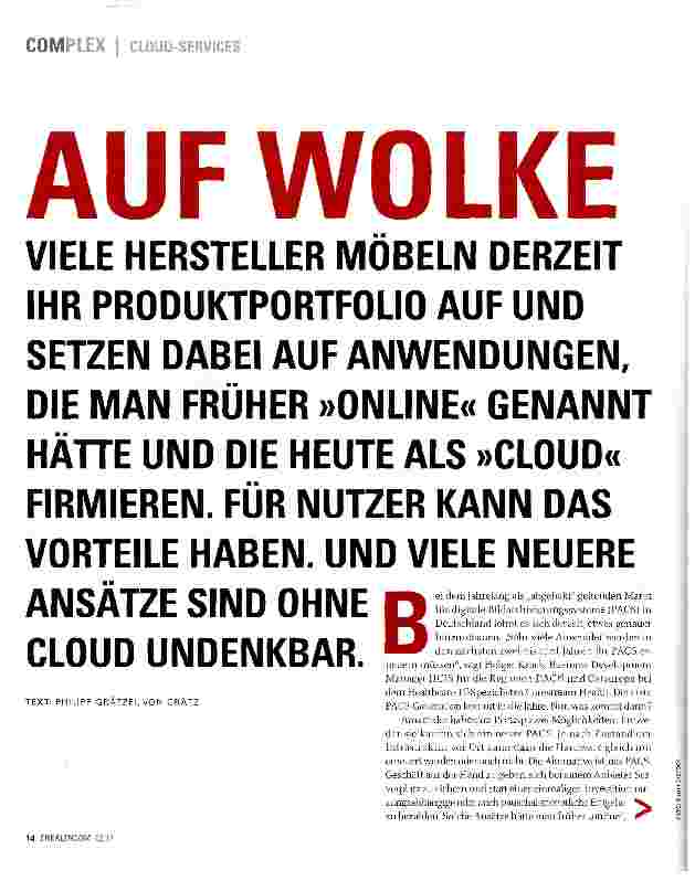 Vorschauseite 1: AUF WOLKE