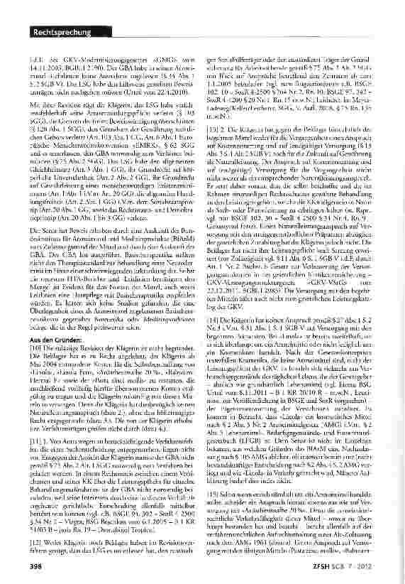 Vorschauseite 2: Kosten für Hautpflegemittel bei Neurodermitis; keine Leistungspflicht der Krankenversicherung; Verfassungsmäßigkeit; mögliche Ansprüche nach SGB II oder SGB XII