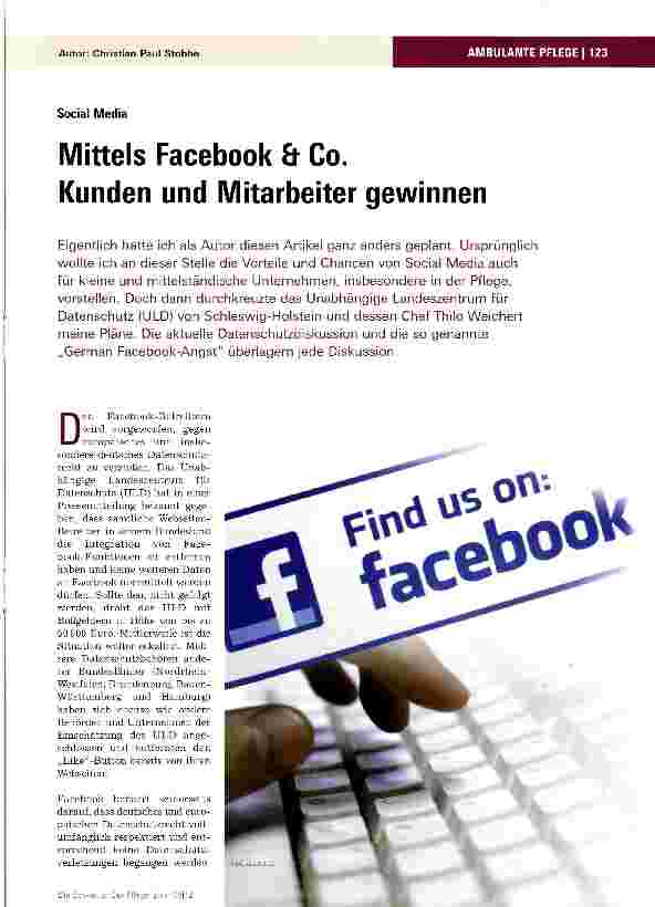 Vorschauseite 1: Mittels Facebook & Co. Kunden und Mitarbeiter gewinnen