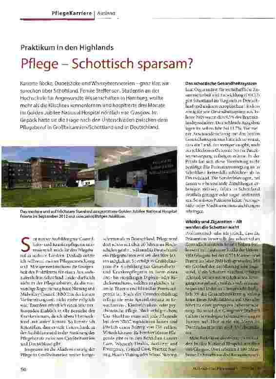 Vorschauseite 1: Pflege - Schottisch sparsam?