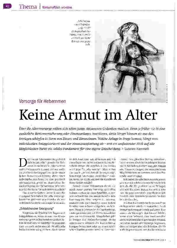 Vorschauseite 1: Keine Armut im Alter