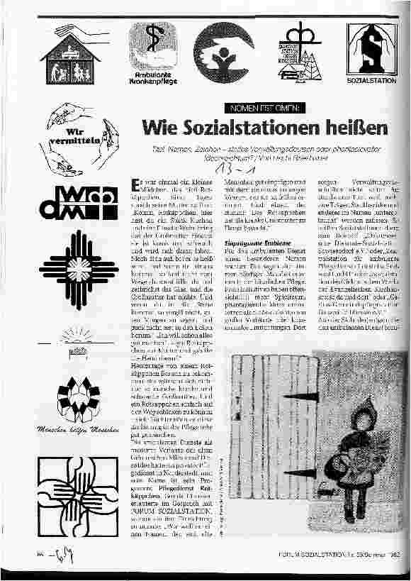 Vorschauseite 1: Nomen est omen: Wie Sozialstationen heißen