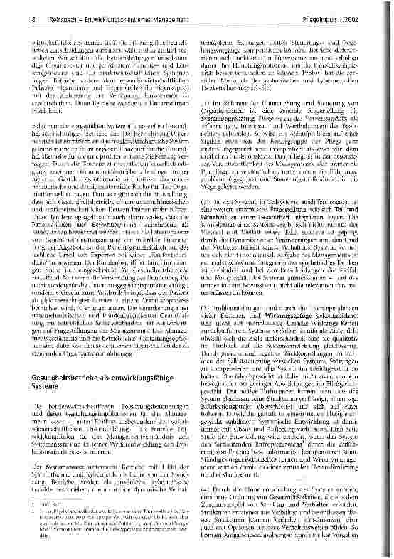 Vorschauseite 2: Entwicklungsorientiertes Management Die Steuerung von Gesundheitsbetrieben