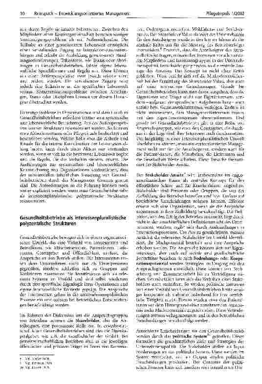 Vorschauseite 4: Entwicklungsorientiertes Management Die Steuerung von Gesundheitsbetrieben