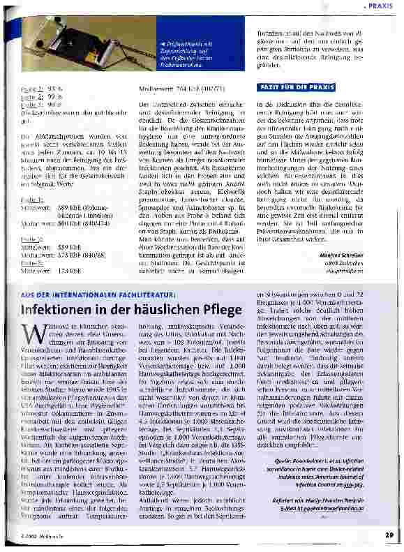 Vorschauseite 2: Flächendesinfektion: Ja oder Nein?
