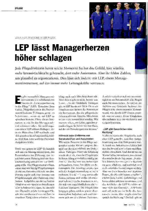 Vorschauseite 1: LEP lässt Managerherzen höher schlagen