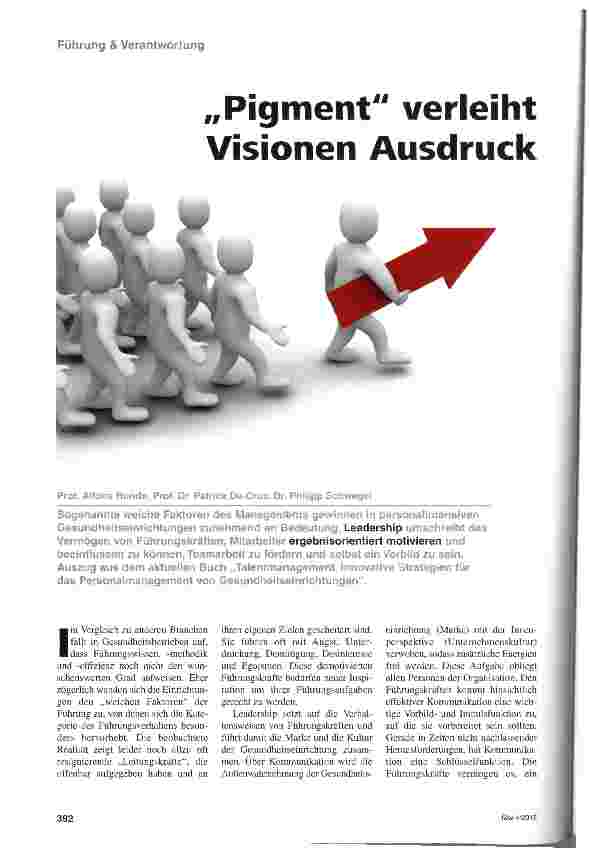 Vorschauseite 1: „Pigment verleiht Visionen Ausdruck