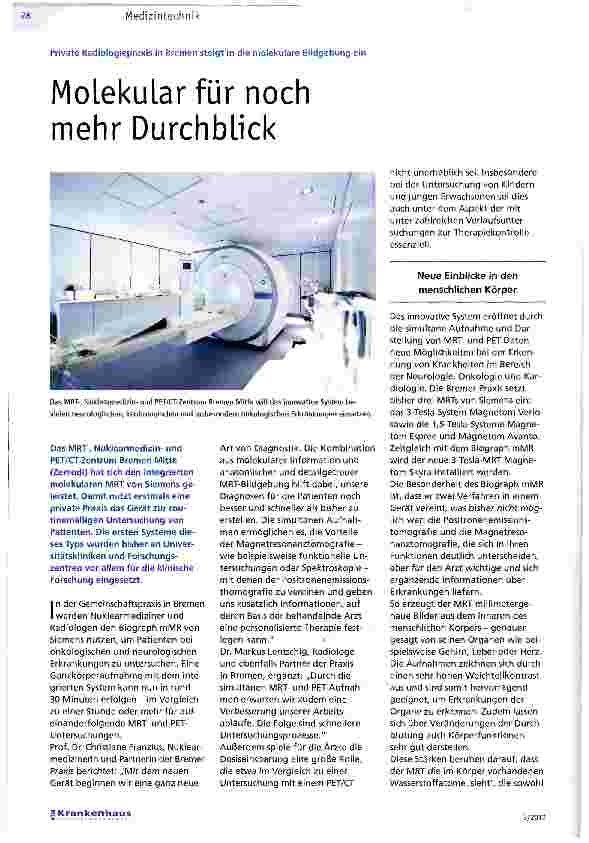 Vorschauseite 1: Molekular für noch mehr Durchblick
