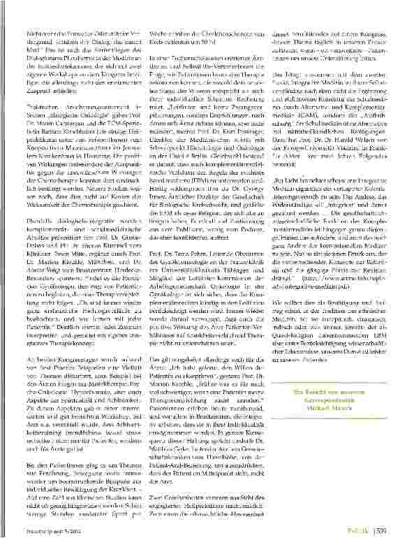 Vorschauseite 2: Integrative Therapie des Mammakarzinoms