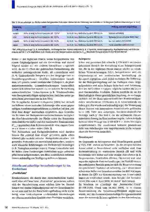 Vorschauseite 5: Kostenerstattung von Arzneimitteln im stationären und ambulanten Bereich