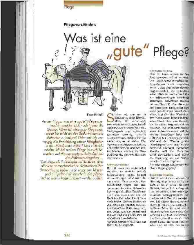 Vorschauseite 1: Was ist eine gute Pflege?