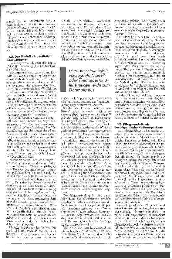 Vorschauseite 2: Pflegemodelle und ihre Umsetzung im Pflegeunterricht