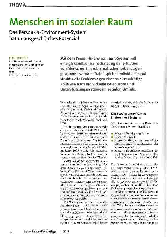 Vorschauseite 1: Menschen im sozialen Raum