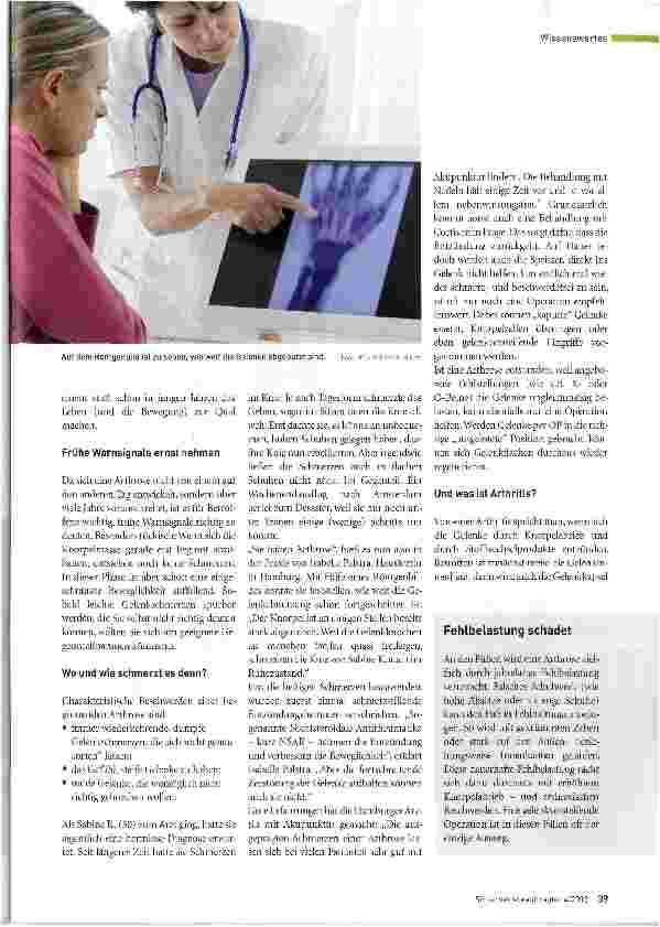 Vorschauseite 2: Wenn die Gelenke schmerzen