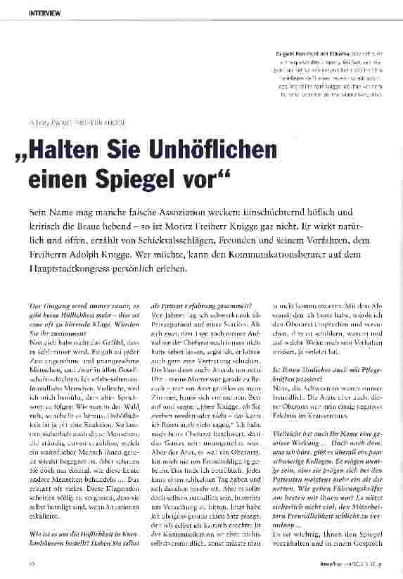 Vorschauseite 1: „Halten Sie Unhöflichen einen Spiegel vor