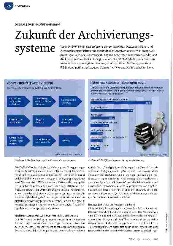 Vorschauseite 1: Zukunft der Archivierungs -Systeme