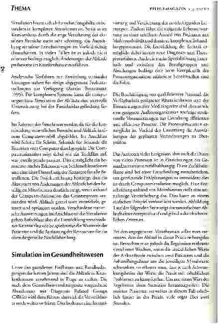 Vorschauseite 2: Prozesssimulation - Planungsunterstützung durch die Welt im Computer