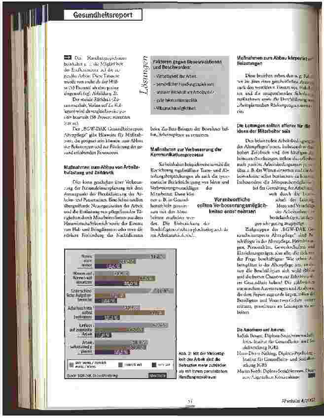 Vorschauseite 3: Altenpflege und Gesundheit
