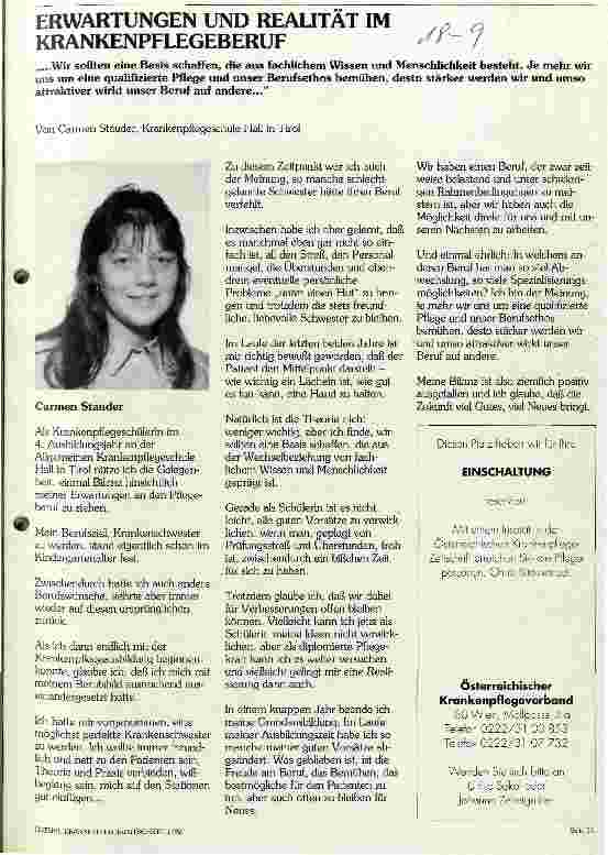 Vorschauseite 1: Erwartungen und Realität im Krankenpflegeberuf