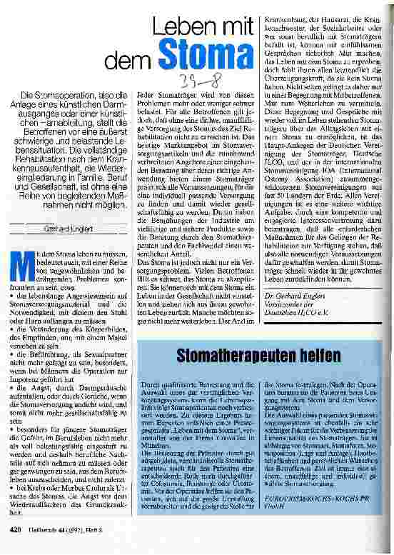 Vorschauseite 1: Leben mit dem Stoma