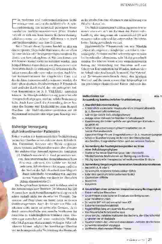 Vorschauseite 2: Stuhldrainage: Welches System eignet sich wann?