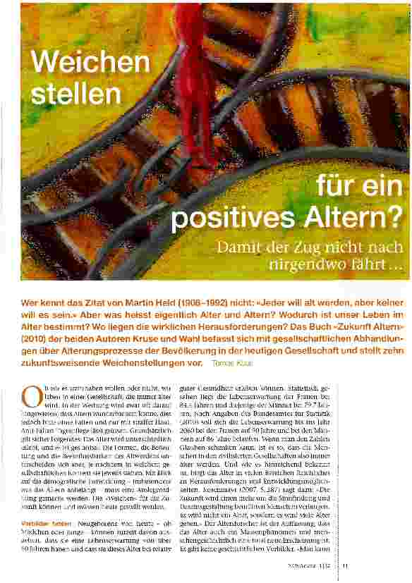 Vorschauseite 1: Weichen stellen für ein positives Altern?