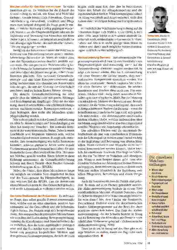 Vorschauseite 3: Weichen stellen für ein positives Altern?