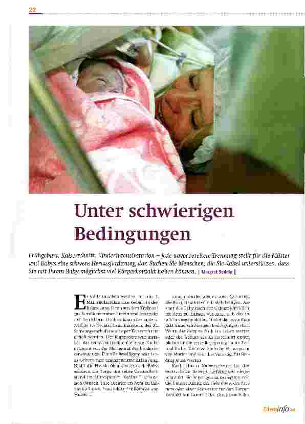 Vorschauseite 1: Unter schwierigen Bedingungen