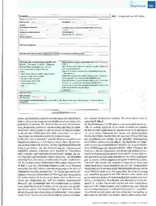 Vorschauseite 3: Fehler und kritische Ereignisse in der Palliativmedizin -Etablierung eines anonymen Fehlermeldesystems