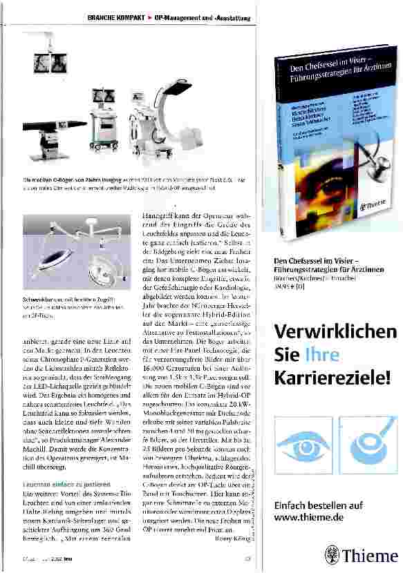 Vorschauseite 2: Die neue Freiheit im OP