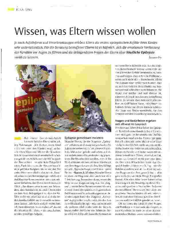 Vorschauseite 1: Wissen, was Eltern wissen wollen