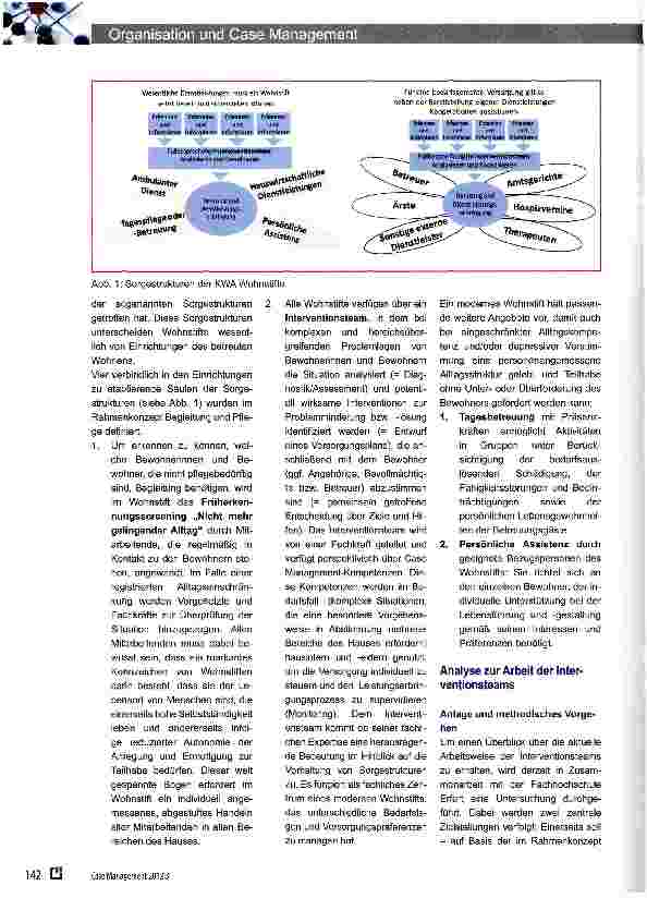 Vorschauseite 2: Organisation und Case Management: Weiterentwicklung der Sorgestrukturen in den KWA Wohnstiften