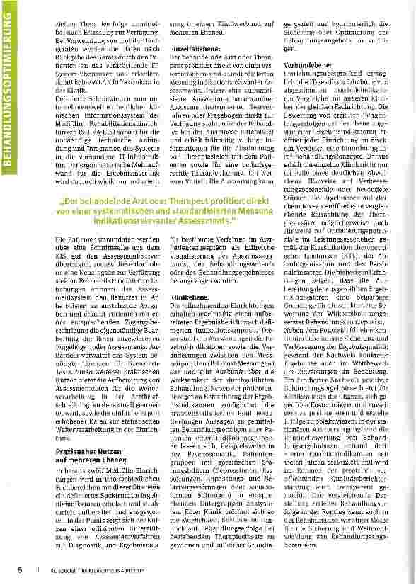 Vorschauseite 3: Behandlungsergebnisse messen und vergleichen