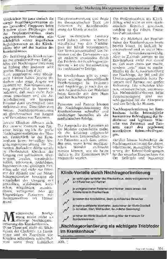 Vorschauseite 2: Das nachfrageorientierte Krankenhaus als Gewinner