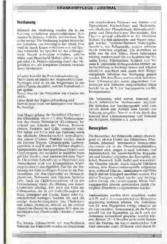 Vorschauseite 2: Grundlagen der Ernährungsphysiologie