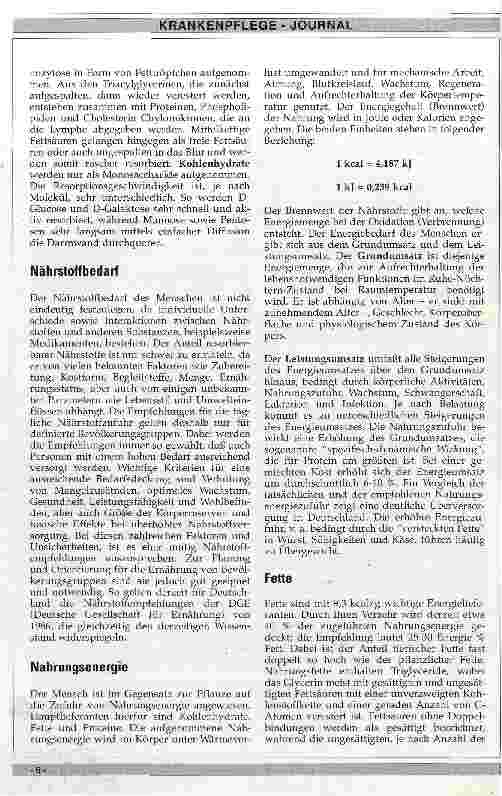 Vorschauseite 3: Grundlagen der Ernährungsphysiologie