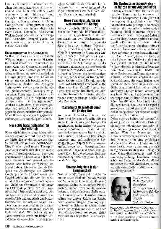Vorschauseite 5: Naturheilverfahren in der Medizin - Die Kneipsche Naturheilwiese