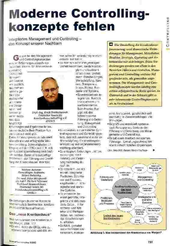 Vorschauseite 1: Moderne Controlling-Konzepte fehlen Integriertes Management und Controlling - das Konzept unserer Nachbarn