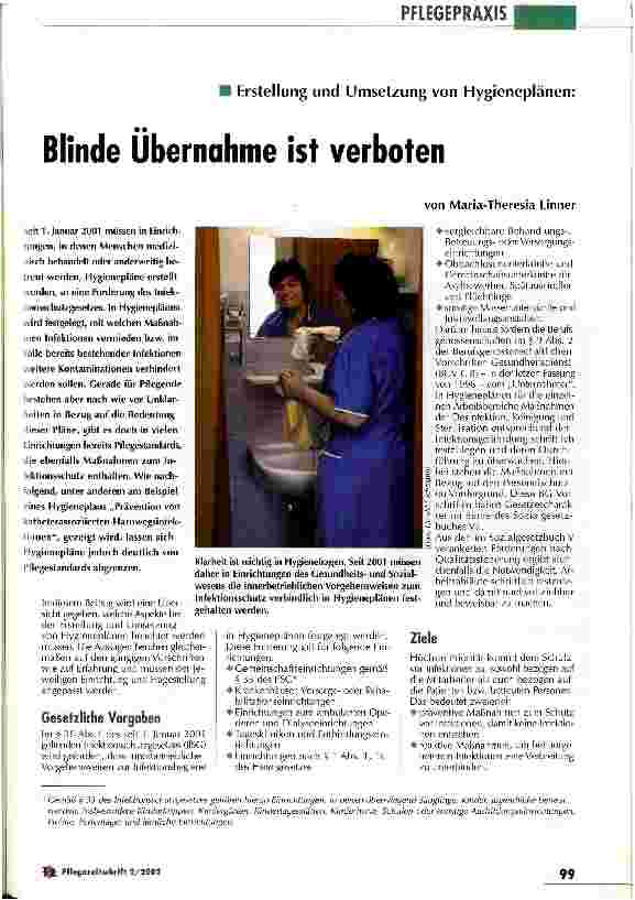 Vorschauseite 1: Blinde Übernahme ist verboten