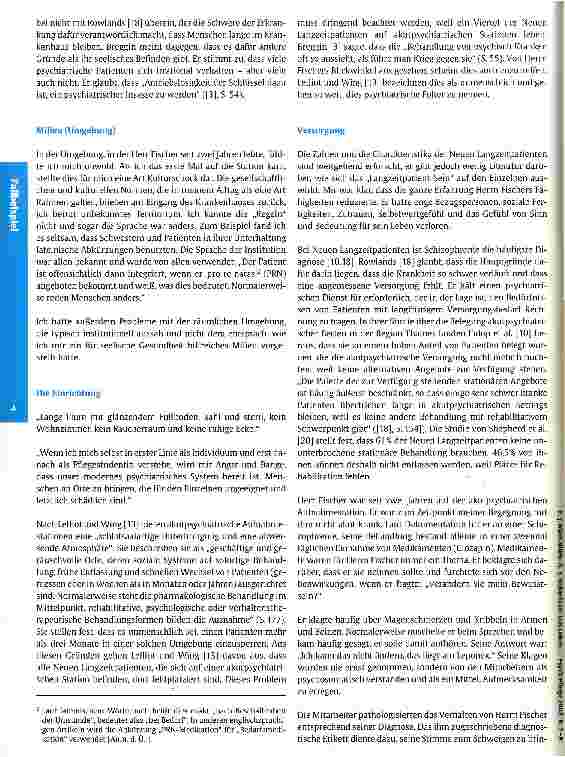 Vorschauseite 3: Das Leben eines Neuen Langzeitpatienten Ein Erfahrung, die nachdenklich macht