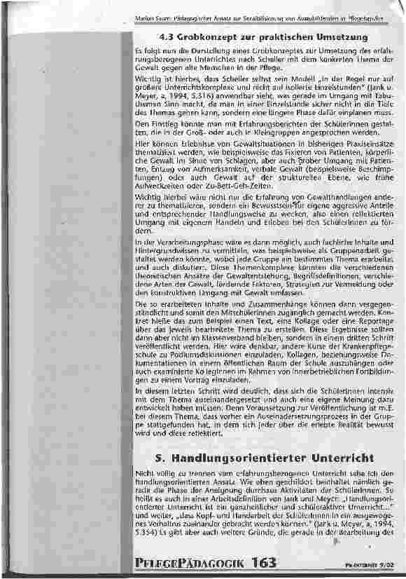Vorschauseite 5: Pädagogischer Ansatz zur Sensibilisierung von Auszubildenden in Pflegeberufen bezüglich des Themas Gewalt gegen alte Menschen in der Pflege