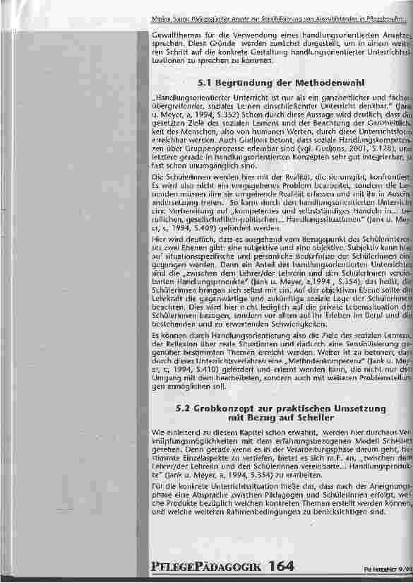 Vorschauseite 6: Pädagogischer Ansatz zur Sensibilisierung von Auszubildenden in Pflegeberufen bezüglich des Themas Gewalt gegen alte Menschen in der Pflege