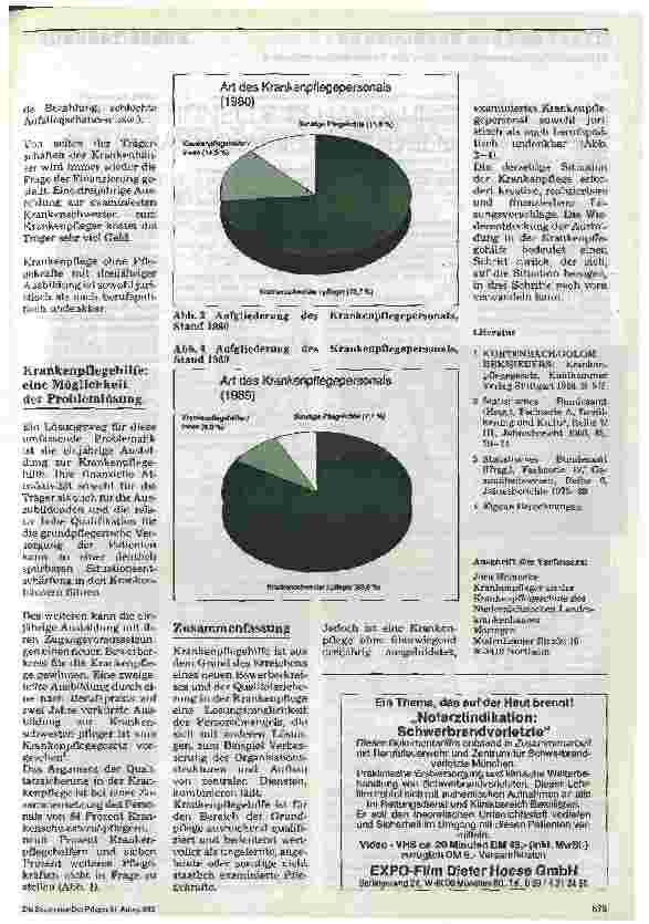 Vorschauseite 2: Ausbildung zur Krankenpflegehilfe Oder: Die Gleichung ein Schritt zurück=drei Schritte nach vorn?