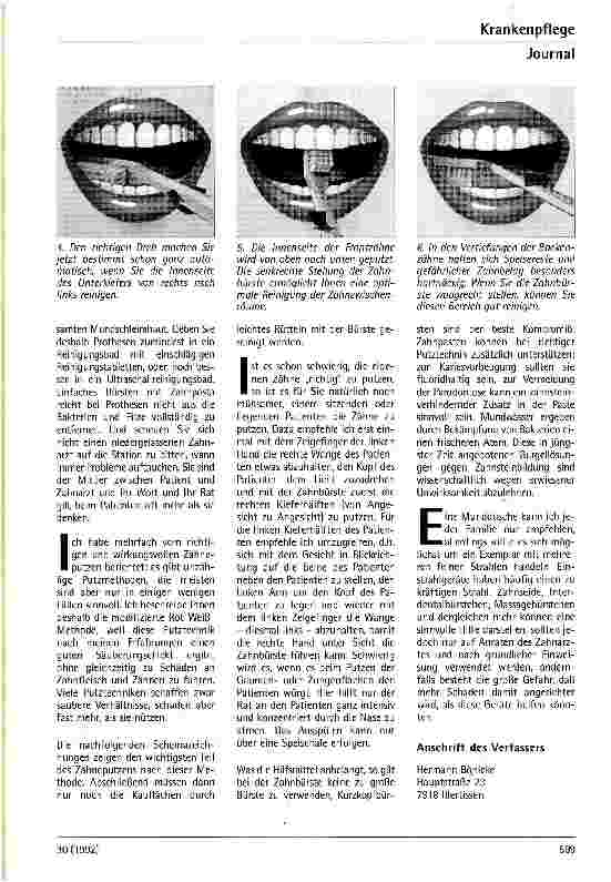 Vorschauseite 4: Zahnmedizinische Fortbildung für das Pflegepersonal